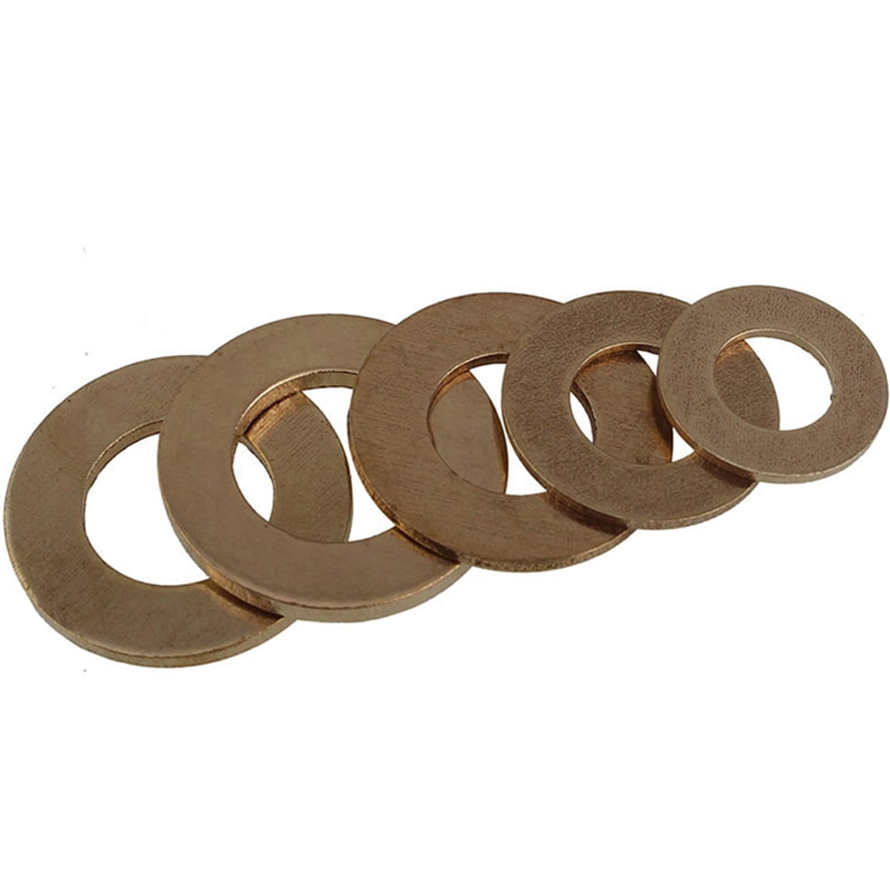 (30 Pieces) Brass Flat Washers, M5x14x1mm