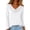 White, variant on WULMLEO Women's Cowl Neck Ruched Tops Draped Front Long Sleeve Casual Loose Fit Solid Basic Shirts Fall Tunic Blouse Black 2XL