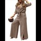 thumbnail image 1 of Camisa de Playa de Larga para Mujer, Blusa, Traje de Baño, Cuello Abotonado Marrón M, 1 of 10