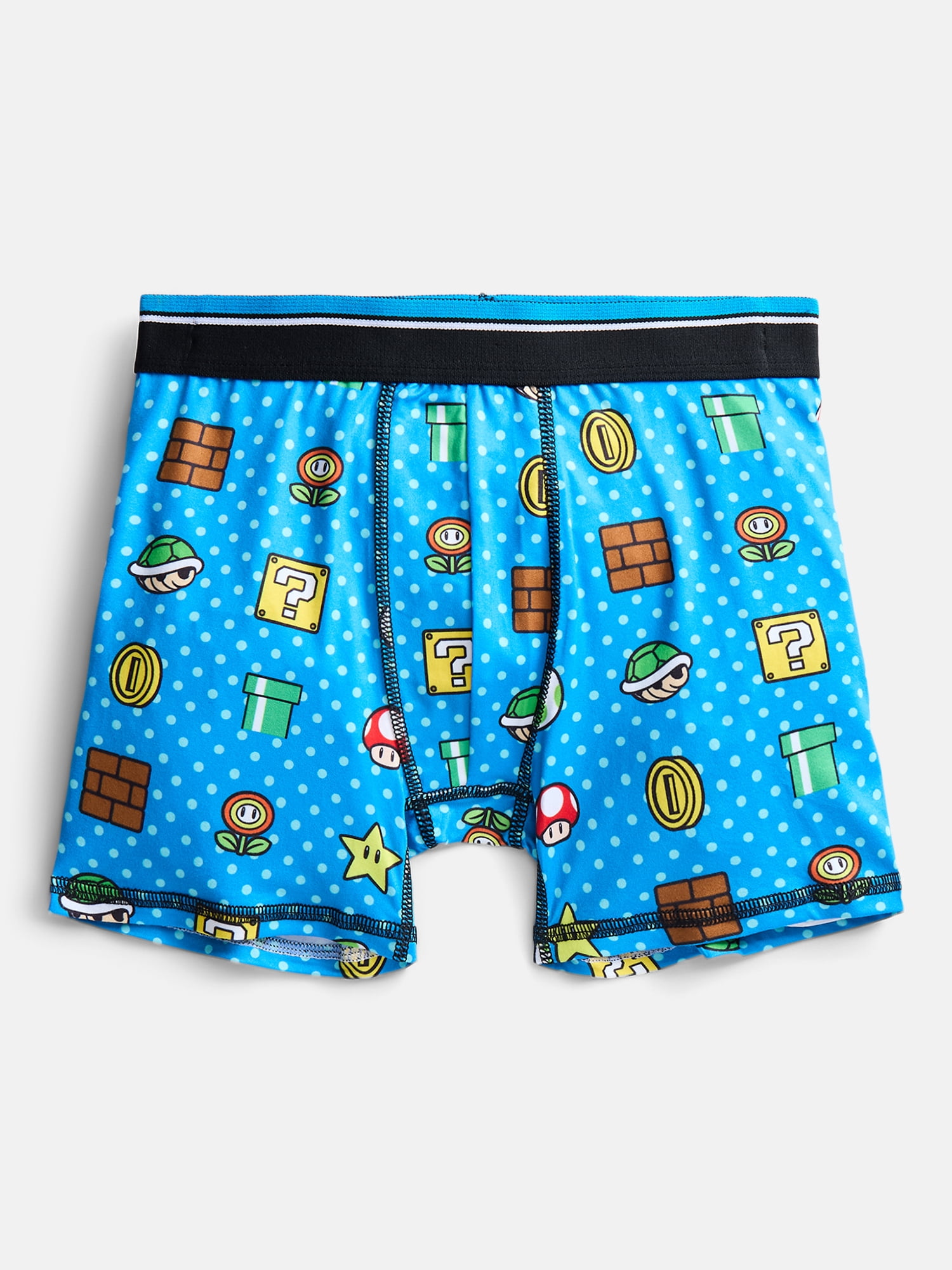 Super Mario Boys Boxer Brief Underwear, 4-Pack, Sizes XS-XL