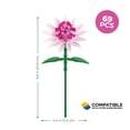 thumbnail image 3 of Brickcraft Astrantia Building Kit: 69-Piece Set with Adjustable Flower, Great Adult Gift, 3 of 8