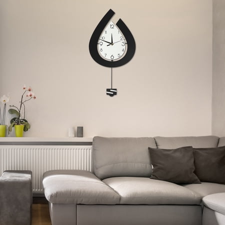 11 . 81 * 22 . 44 inch Black White Large Wall Clock for Living Room Decor Big Pendulum Modern 11 . 81 * 22 . 44 inch Black White Large Wall Clock for Living Room Decor Big Pendulum Modern ec