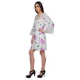 thumbnail image 4 of Moomaya Short Robes For Women Lightweight Venice Lace Summer Loungewear, 4 of 6