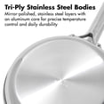 thumbnail image 4 of OXO Trident 8" Hybrid Non-Stick Stainless Steel Fry Pan, Toxin-Free, Dishwasher Safe, Silver, 4 of 7