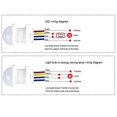 thumbnail image 3 of 2PCS Smart PIR Sensor Detector Switch 110V 220V Human Body Infrared Motion Sensor Indction Auto on Off Light Switches, 3 of 5