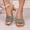 Green, variant on Women's Kitten Heel Mules Sandals Square Open Toe Slip-On Backless Sandals Soft Knit Upper Comfort Insole for Daily Wear Party Dating Green 7(39)