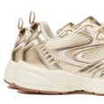 thumbnail image 5 of LUCKY STEP Lace Up Mesh Lightweight Fashion Sneakers Casual Running Shoes,Gold,Womens, 5 of 6