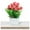 B, variant on Artificial Flowers Wedding Decor Outdoor & Home Floral Single Floor Standing Potted Faux Flower Bonsai, Weather Resistant Indoor Potted Bloom for Entryway Dining Table Arrangement