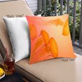 thumbnail image 1 of Ahgly Company Color Focus Orange Coussin Décoratif d'Extérieur, 18 Po X 18 Po, 1 of 6