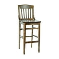 thumbnail image 2 of Flash Furniture School House Back Antique Copper Wood Restaurant Barstool, 2 of 9