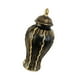 thumbnail image 1 of Jarrón de cerámica de porcelana con forma de tarro de jengibre, colección artesanal, adorno de escritorio para mesa S Negro, 1 of 9