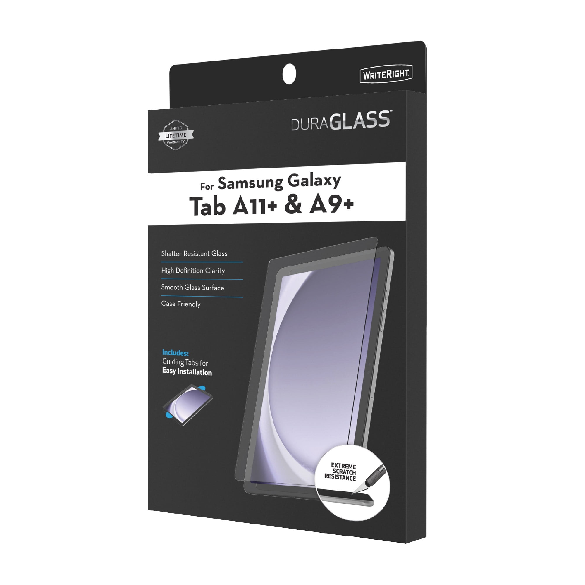 (3 pack) DuraGlass Tempered Glass Screen Protector for Samsung Galaxy Tab A11+ 11" / Galaxy Tab A9+ 11"