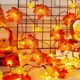 thumbnail image 4 of Guirnalda de luces de calabaza, decoraciones de otoño, cadena de luces LED de hojas de arce realistas más grandes, luces de otoño, decoración de Halloween para interiores y exteriores, cadena de linte, 4 of 7