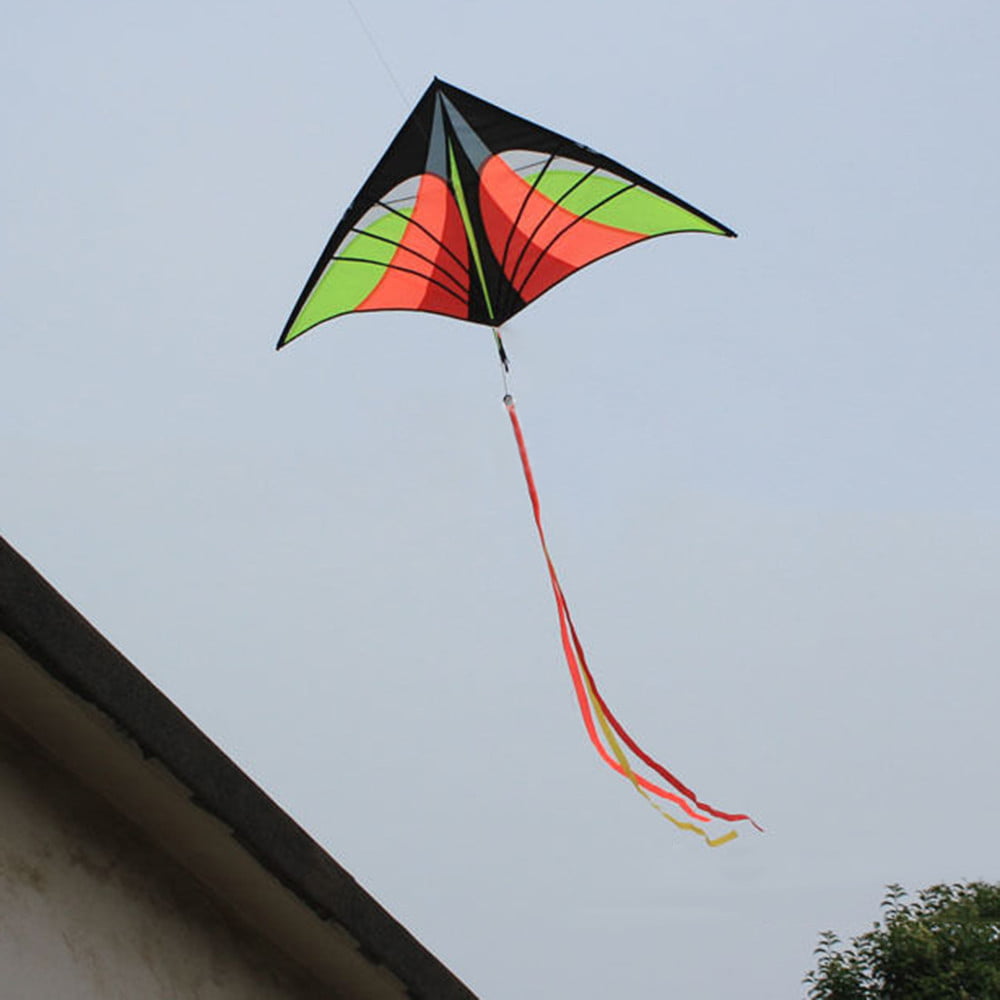 NEW 70" Sport Stunt Kite Dual-Line 6ft Wing Span Delta Outdoor Flying GREEN 