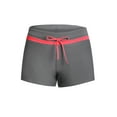 thumbnail image 1 of Short de Bain pour Femme à Bordure Rouge Taupe, 1 of 6