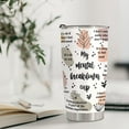 thumbnail image 4 of Mental Health Awareness Tumbler - Positive Thinking Daily Affirmation - Inspirational Gifts - Positive Quotes Mental Health Matters - My Mental Breakdown Cup Stainless Steel Tumbler 20oz, 4 of 5