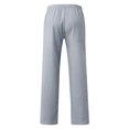 thumbnail image 5 of sususu Mens Sweatpants Baggy,Men's Casual Solid Straight Leg Trousers with Drawstring Waist and Functional Pockets for Everyday Comfort - Grey, 5 of 5