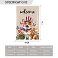 thumbnail image 3 of Welcome Patriotic Corgi Garden Flag Double Sided 12x18 Inch Summer Spring Flowers Yard Flag Outdoor Decoration Home Gifts for Men Women Birthday Gifts Memorial Day, 3 of 7