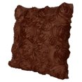 thumbnail image 3 of Funda de almohada de satén con flores, sofá, silla, funda de almohada, funda de cojín decorativa para el hogar, marrón AweSitey HA7457-04B, 3 of 6