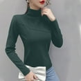 thumbnail image 2 of Women's Fleece Thermal Mock Neck Long Sleeve Warm Underwear Shirt/Top Soft Stretchy Fitted Base Layer Shirt, 2 of 7