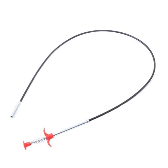 Flexible Drain Clog Remover Tool, Extra Long Plumbing Snake Hair Catcher with 4-Prong Grabber Claw, Heavy-Duty Spring Reacher for Kitchen Sink, Bathroom Tub, Sewer & Dropped Items (24 inch)