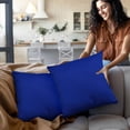thumbnail image 2 of COVERS&ALL Square Throw Pillow Covers with Inserts, Decorative Cushions with Covers, 170 GSM Polyester Durable Soft UV Resistant, Home Decor Office Travel Couch Sofa (14" x 14", Pack of 4, Blue), 2 of 7