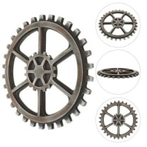 FRCOLOR Gear Wall Decoration Steampunk Wall Decor in Black for Home 1Pcs