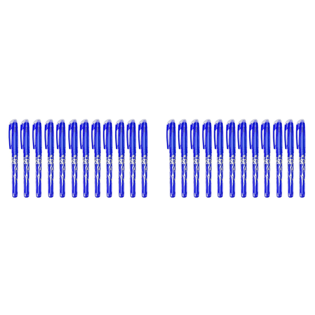 BolíGrafo Borrable, 24 BolíGrafos Borradores Azules, BolíGrafo Borrador Recargable de 0,5 mm, BolíGrafo Borrable