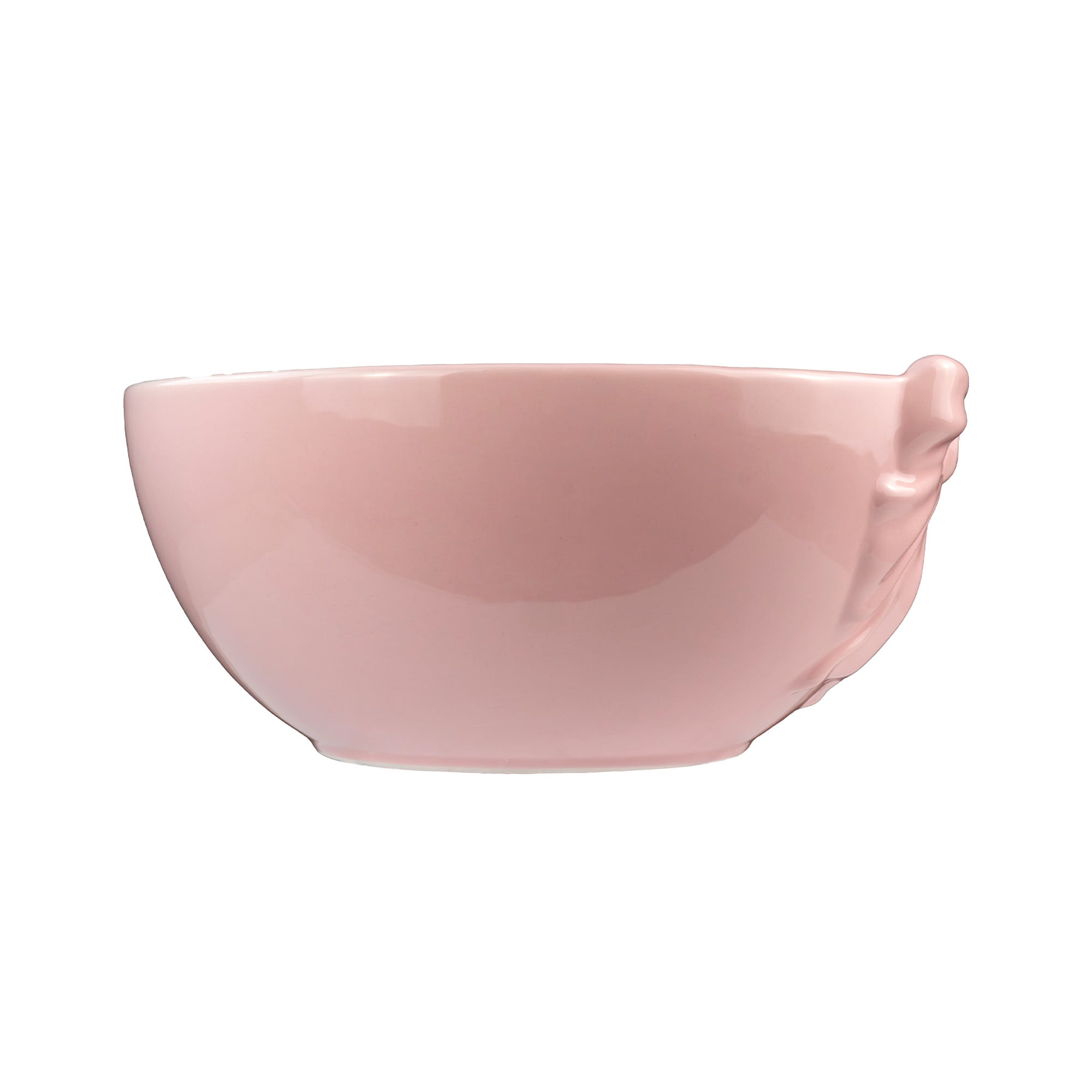 Way to Celebrate 1pk Pink Ceramic Bow Serving Bowl