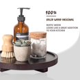 thumbnail image 4 of Bandeja decorativa zoocatia, redonda, de madera, para baño, 4 of 6