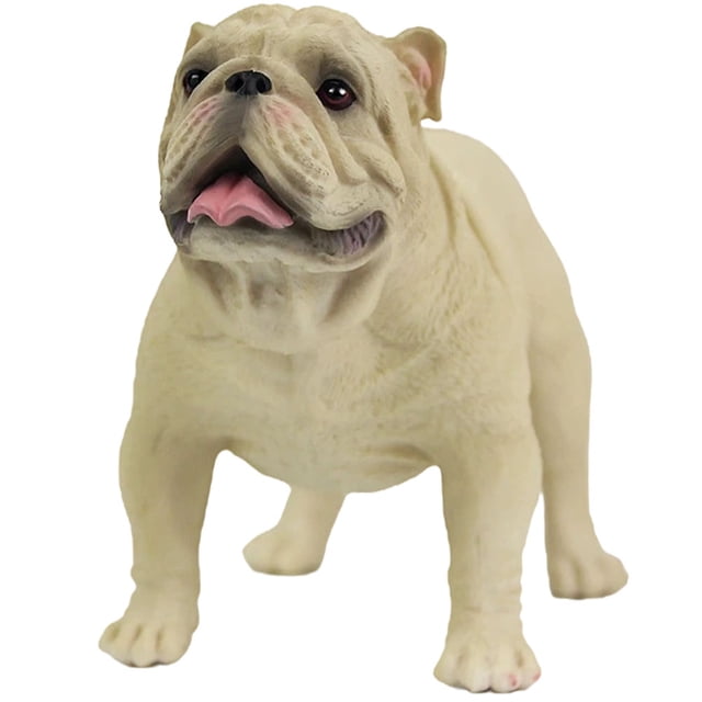 Miangastore Simulated Dog Model Plastic Dog Ornament Cartoon Dog Figurine Standing Dog Model Dog Decor