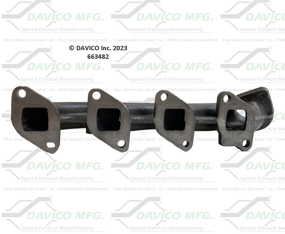 Davico Mfg 663482 Stand alone Exact-Fit exhaust manifold