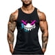 thumbnail image 2 of Camiseta sin mangas de cuello redondo para hombre, con estampado de Halloween, cuello redondo, estilo informal, deportiva, para hombre, 2 of 5