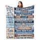 thumbnail image 1 of LHSHID Retirement Gifts for Men Women Blanket Retirement Gift Ideas Retired Gifts for Men Funny Retirement Fleece Blanket 50x60in, 1 of 5