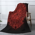 thumbnail image 3 of XMXT Flannel Warm Throw Blanket, Scandinavian Circular Background Bedroom Decor Blankets for Bed Couch Living Room, 50 x 70 inches, 3 of 9