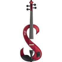 Stagg 4/4 S-shaped Electric Violin w/ Soft Case & Headphones - Red - EVN 4/4 MRD