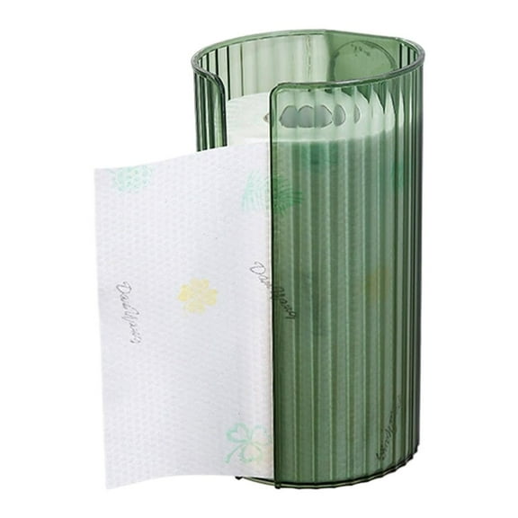 Kitchen Paper Towel Holder Wall Mount,Acrylic Hanging Paper Towel Dispenser and Storage Box,Self Adhesive Wall Mount Kitchen Roll Rack for Bathroom Living Room Office Car