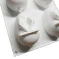 thumbnail image 4 of Molde de pastel de silicona Sunnimix 6 cavidades para hornear tazas para asar carne pastel postre Cupcake Donut Bagel, 4 of 7