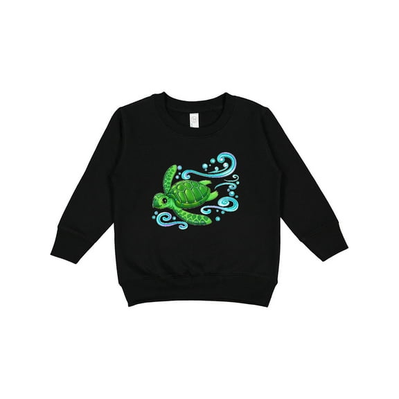 Inktastic Sea Turtle Swimming Toddler Sweatshirt