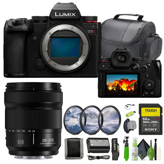 Panasonic Lumix S5II Camera   S 28-200mm Lens   Accessories