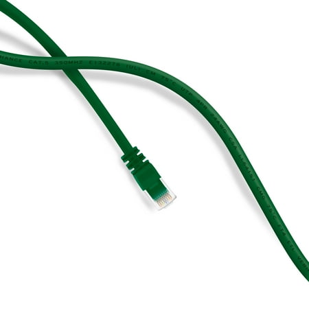 6ft Cat5e Red Patch Cord (GearIt Cat5e Cat 5 Ethernet Patch Cable 6 Feet - Snagless RJ45 Computer LAN Network Cord [Lifetime)