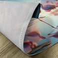 thumbnail image 4 of Ambesonne Flamingo Place Mats Set of 4, Blush Atmosphere Birds, Standard Size, Pale Pink Soft Blue, 4 of 5