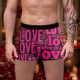 thumbnail image 2 of Mens Red Lip Boxers Funny Novelty Underwear Valentine's Day Comfort Breathable Soft Underpants Purple XXL, 2 of 4