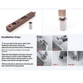 thumbnail image 3 of tredstone French Door Thickened Plug in Core Concealed Lock Bolts Top Firm Wear Restant Concealed Enhanced Theft Function 6in, 3 of 6