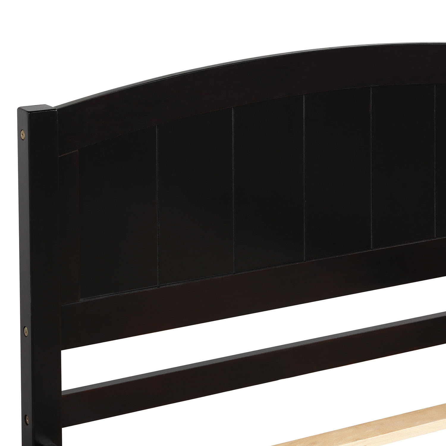 Holaki Wood Twin Size Bed with Trundle for Kids , Espresso
