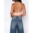 thumbnail image 6 of Women Y2K Halter‑Neck Crop Tank Top, Loose‑Fit Open‑Back Sleeveless Cami Vest Summer Daily and Party Going‑Out Top, 6 of 13