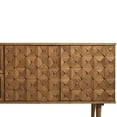 thumbnail image 5 of Walker Edison Boho Geometric Storage Wood Sideboard, Caramel, 5 of 25