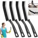 thumbnail image 1 of Hard Bristle Crevice Cleaning Brush with Long Handle, Pack of 4, Gap Cleaner, Narrow Cleaning Brush, Crevice Brush, Black, Household Cleaning Tools, N, 1 of 4