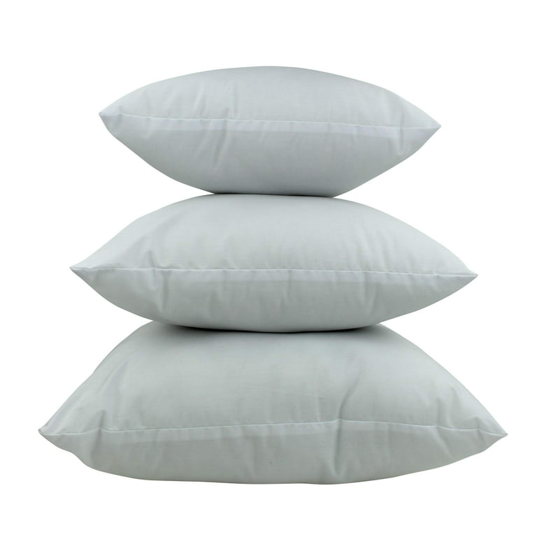 Unikome Euro Pillow Inserts Squared Pack of 2, 18 x18 Decorate Throw Pillow Inserts Feathers and Down Pillow Stuffer for Bed, Couch, and Cushion