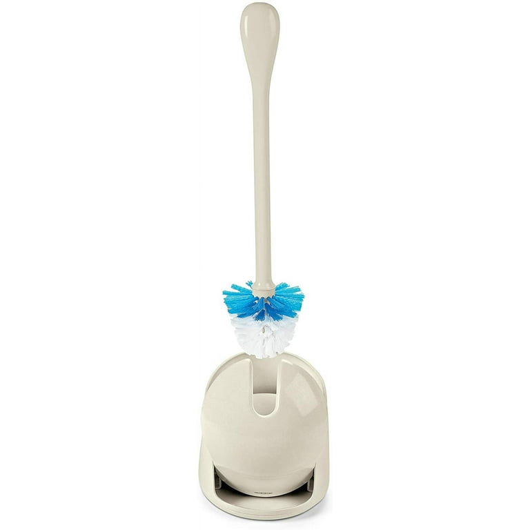 OXO Good Grips Compact Toilet Brush & Canister, White, 6 x 4-3/4 x  17-1/4 h